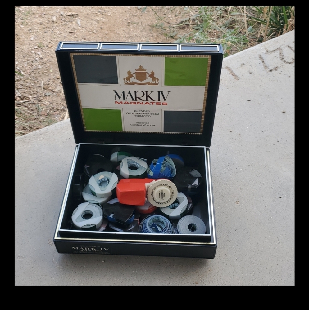 Mark IV Label Maker Complete Set - DIY Organization Essential In Cigar Box